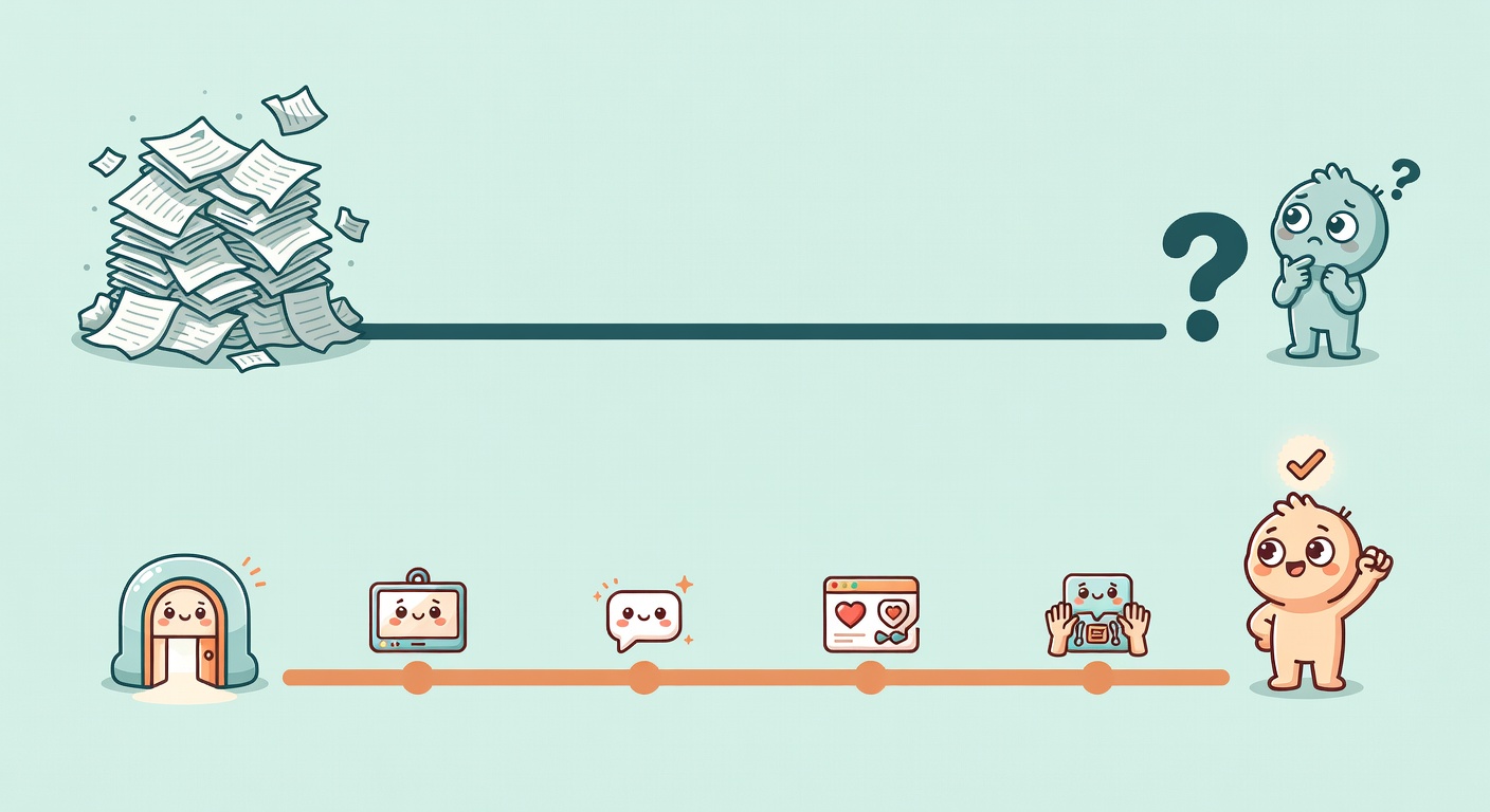 Illustration zu: Case Study: Onboarding digitalisiert – vom Ordner zum Lernpfad